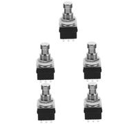 ibasenice 5 Uds Interruptor De Nueve Pies Interruptor De Pedal Musical Botones De Pedal Instrumento Pedal Interruptor De Pedal De Efectos De Guitarra Eléctrica Interruptor Dpdt Palanca Mini