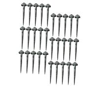 ibasenice 50 Piezas Clavos para Pezuñas de Caballo Herramientas para Herrar Clavos de Hierro Resistente Fijadores de Herraduras Accesorios para Kit de Herramientas y Ligero