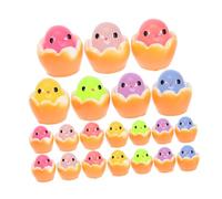 ibasenice 50 Piezas Luminous Mini Resin Chicken Figures Realistic Glow In The Dark Miniatures For DIY Dollhouse Fairy Garden Bonsai and Aquarium Decoration