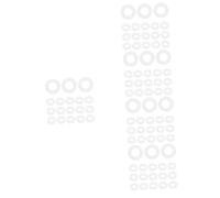 ibasenice 500piezas Arandelas De Tensión Para Batería De Plástico Accesorios Para Instrumentos De Percusión Compatible Baterías y Electrónicas