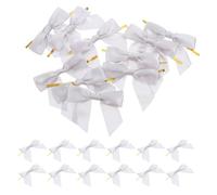 ibasenice 50piezas Lazo de Cinta Satinada Prefabricado con Cierre Giratorio para Envolver Bolos de Dulces Pasteles y Repostería para Manualidades Bodas y Cumpleaños