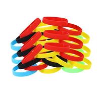 ibasenice 50piezas Pulsera Luminosa De Goma Pulsera Luminosa Decorativa Noche Para Hombre y Mujer Caja