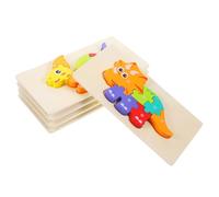 ibasenice 5juegos Juguetes Rompecabezas De Madera Años Educativo De Rompecabezas para Bebés Juguete De Desarrollo para Pequeños
