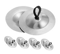 ibasenice 5pares Finger Cymbals for Kids Small Iron Percussion Instruments for Belly Dancing and Dance Parties