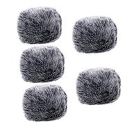 ibasenice 5piezas Cubierta De Micrófono De De Peluche Para Reducción De Funda Antiviento y Antisalpicaduras Para Micrófonos Protección Efectiva Contra y Impurezas