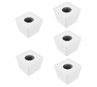 ibasenice 5piezas Cubierta De Micrófono Inalámbrico Logo Personalizable para Entrevistas Estación De Bandera De Micrófono y Estable Diseño para Reporteros y Eventos Al Aire