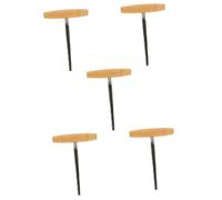 ibasenice 5piezas Escariador De Clavija De Violín De Inoxidable Mango De Madera Herramienta Luthier Esencial Para Reparación De Violines Para Aficionados y Profesionales