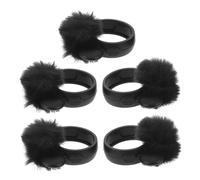 ibasenice 5piezas Funda Para Micrófono De Solapa Protectora Peluda Cancelación De Ruido Resistente Al Polvo Viento Para Eventos y Escenarios