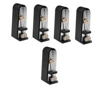 ibasenice 5piezas Metrónomo Mecánico Para Guitarra Piano y Violín Afinador y Práctico Para Exámenes De y Portátil