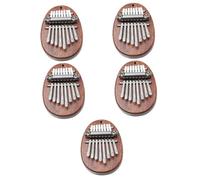 ibasenice 5piezas Mini Kalimba De Madera Portátil Piano De Pulgar Ergonómico Instrumento Musical De Notas Para Principiantes y Compacto y Ligero Para Llevar Cualquier Lugar