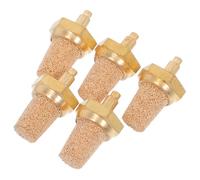 ibasenice 5piezas Silenciador Filtro De Latón Puro Máquina De Niebla Accesorio Con Reducción De Ruido Para Compresores y Herramientas Neumáticas