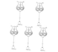 ibasenice 5piezas Soporte De Partituras Portátil Para Clarinete y Piccolo Clip De Música Pinza Accesorio De Banda De Marcha Para Lectura Movimiento