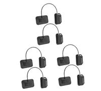 ibasenice 6 Juegos Cerradura De Combinación De Cuatro Ruedas Cerradura Del Cajón Del Gabinete Portero Cerradura De Puerta Corredera Abdominales Cerradura Del Archivador Niño Refrigerador