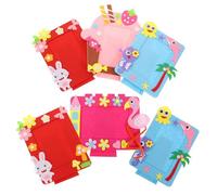 ibasenice 6 Marcos de Fotos de Fieltro para Manualidades Infantiles, Kit DIY para Decorar Aulas, Material No Tejido, Diseño Colorido y Estilo Moderno Varios estilos