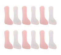 ibasenice 6 Pares de Almohadillas para Tacones Altos Autoadhesivas Antideslizantes para Sandalias y Zapatos de Mujer, Amortiguadoras 3/4 de Rosa, Talla 37-38, Plantillas Acolchadas