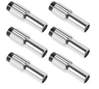 ibasenice 6 Piezas Ajustador de Cable de Bicicleta, Ajustador del Cable del Desviador Trasero, Aleación de Aluminio, Ajuste en Línea, Posición Estable de Marcha, para Bicicleta, Ciclismo