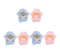 ibasenice 6 Piezas baño de algodón guantes de lavado de bebe para bañarse guante de baño toallitas de limpieza gel de baño ducha toalla de baño cepillo de ducha útil Cuerpo toallitas húmedas