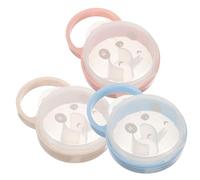 ibasenice 6 Piezas Caja De Chupete Porta Chupete Portatil Para Bebe Chupete De Bebe Estuche Para Chupete Infantil Estuche Porta Chupete Páginas Niño Pequeño Dibujos Animados Sobrecubierta