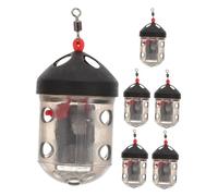 ibasenice 6 Piezas Carp Fishing Bait Cage Feeder Portable Bait Holder For Accurate Dispersion In Various Water Environments