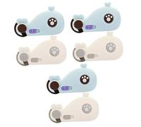 ibasenice 6 Piezas Cerradura De Cajón Anti-pellizco Cerraduras Para Gabinetes a Prueba De Bebés Cerraduras De Seguridad Del Gabinete Del Bebé Hebilla De Seguridad Niño Ballena Abs