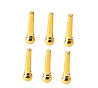 ibasenice 6 Piezas Cono Fijo Clavijas De Latón Guitarras+acusticas Puente De Reemplazo De Guitarras Gente Pasador Del Extremo Del Puente De La Guitarra Bajo Metal Cuerda De Guitarra