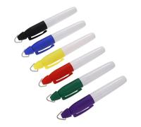 ibasenice 6 Piezas Marcadores para Golf Bolas Set con Anillo Metálico Triangular Ergonómico Ganchos Mini Hierro para Fácil Sujeción Tinta Duradera para Alineación Golf y Actividades