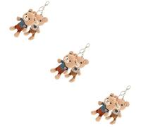 ibasenice 6 Piezas Patito Llavero Colgante De Bolso Llavero Peludo Kawaii Llavero De Oso De Peluche Oso Llavero Colgante Monedero Bolsa Llaves Decoración Muñeco De Peluche Encanto Metal Niño