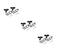 ibasenice 6 Piezas Soporte Extensible para Manillar de Bicicleta Soporte para Número de y Linterna Montaje Seguro y para Ciclismo Negro