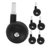 ibasenice 6 Piezas Stroller Caster Wheels Silent Swivel Stem Removable Front Back Replacement For Pram Walker Trolley