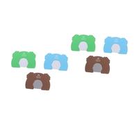 ibasenice 6 Piezas Tarjeta De Puerta Accesorio De Tope De Puerta Tapón a Prueba De Bebés Tope De Seguridad Para Puertas Tope De Puerta De Espuma Anti-pellizco Eva Puerta De Seguridad Niño