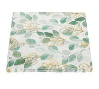 ibasenice 60 Hojas Servilletas Desechables Servilleta de Papel Verde Estampado de Hojas, Pulpa de Madera, de 60 Hojas, para Mesa, Cenas y Shower