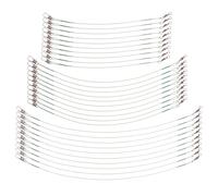 ibasenice 60 Piezas De Señuelos De Pesca Aparejos Pequeños Eslabones Giratorios De Pesca Líderes con Eslabones Giratorios Línea De Acero Antimordida Alambre