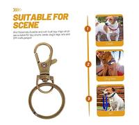 ibasenice 60piezas Hebillas De Zinc Para Llaveros Unidades Anillas Resistentes Para Llaves y Placas Temporales Para Oficina Hogar y Paseos Mascotas