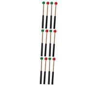 ibasenice 6pares Baquetas Para Lengua y Marimba De Mallets De Mango Ergonómico Accesorios De Percusión Para Músicos Principiantes y Profesionales