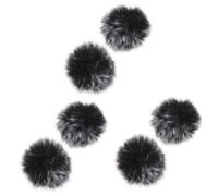 ibasenice 6piezas Cubierta Protectora Para Micrófono De Funda Antiviento y Reducción De Para Micrófonos Lavalier Accesorio De Para Grabaciones