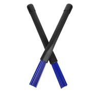 ibasenice 6piezas Escobillas Retráctiles De Batería De Baquetas De Plástico Para Jazz y Percusión Diseño Compacto Color Azul Accesorios Para Principiantes y Profesionales