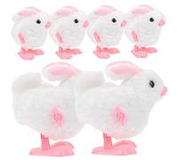 ibasenice 6piezas Juguetes De Conejo De Pascua De Peluche Juguete De Reloj De Cuerda para Divertido Saltarín para Celebraciones De Pascua