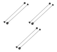 ibasenice 6piezas Mallets De Marimba De Doble Cabeza Accesorios De Percusión Para Xilófono y Tambor De Lengua Material Duradero y Ligero Para Práctica Musical