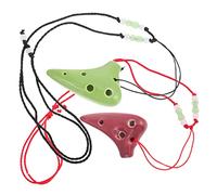 ibasenice 6piezas Ocarina De Portátil Huecos Para Niño Niña Instrumento Musical Miniatura Para Principiantes Juguete Educativo