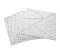 ibasenice 6piezas Panel Absorbente de Sonido Negra para Salas de Formación Cine Pared Láminas de Resistente al Fuego Insonorización