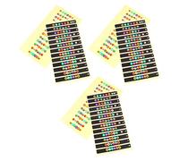 ibasenice 6piezas Pegatinas Para Diapasón De Guitarra Para Principiantes Calcomanía Para Guitarra Folk y Eléctrica