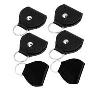 ibasenice 6piezas Porta Púas De Guitarra De Cuero Estuche Pequeño para Púas Bolsa Portátil Llavero para Viajar y Tocar Guitarra