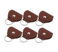 ibasenice 6piezas Soporte De Cuero para Púas De Guitarra Unidades Portátil Incluido Superior