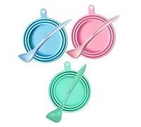 ibasenice 6piezas Tapa Lata Cachorro Tapas De Juego Cucharas Comida Lavavajillas