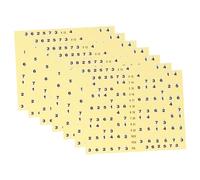 ibasenice 7 Pegatinas para Diapasón de Guitarra Notación Numérica, Duraderas y Fáciles de Aplicar, Ideales para Principiantes en Guitarra Folk y Eléctrica, para Aprendizaje Rápido