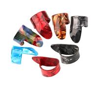 ibasenice 7 Piezas Púas de Dedo para Guitarra Acústica Protector de Púas de Dedo de Plástico para Guitarra para Tocar Concierto o Practicar Casa Varios estilos