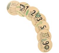 ibasenice 7piezas Señal De Marca De Madera Para Bebés Marcadores Mensuales Letreros De Madera Para Anunciar El Nacimiento Habitación De Niña