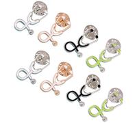 ibasenice 8 Broches de Aleación Forma de Estetoscopio para Doctor y Enfermera, Accesorios Únicos Que No Dañan la Ropa, Ideales para Ocasiones Casuales y Formales