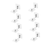 ibasenice 8 piezas Anclajes Adhesivos para Muebles Fijación Antipunta para Seguridad Infantil Estanterías Armarios y Cajoneras sin Taladro Soporte Resistente para Protección Bebés