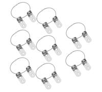 ibasenice 8 Piezas Anclajes de Seguridad para Muebles Kit de Herrajes Antivuelco para Anclaje de Pared Prevención de Vuelcos para Muebles Protección para Dormitorio para Cómoda